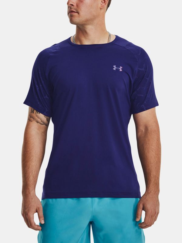 Under Armour Under Armour UA Rush Emboss SS Koszulka Niebieski