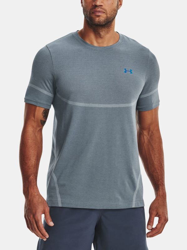 Under Armour Under Armour UA Rush Seamless Legacy SS Koszulka Niebieski