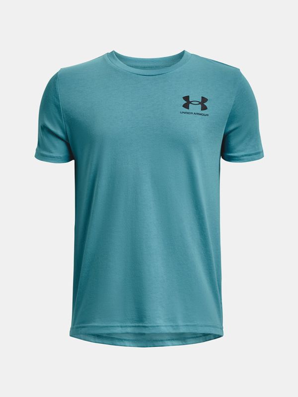 Under Armour Under Armour UA Sportstyle Left Chest SS Koszulka dziecięce Niebieski