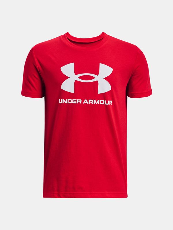 Under Armour Under Armour UA Sportstyle Logo Koszulka dziecięce Czerwony