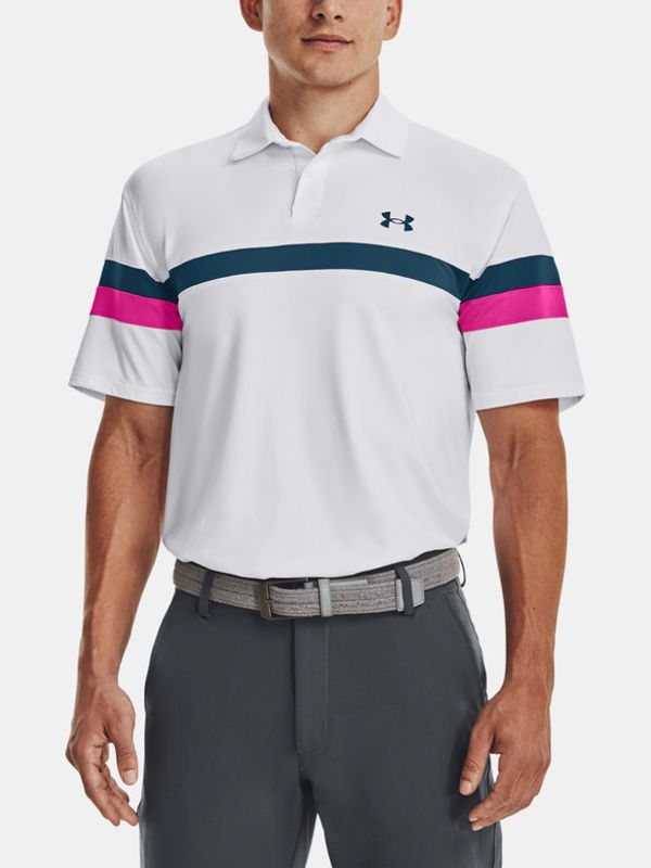 Under Armour Under Armour UA T2G Color Block Polo Koszulka Biały