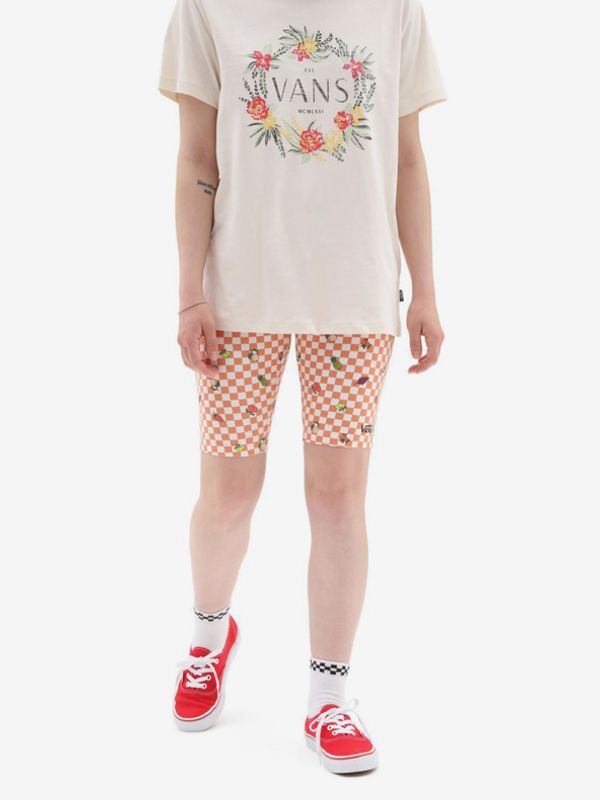 Vans Vans WM Flying V Print Short Legginsy Pomarańczowy