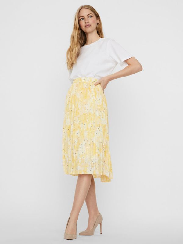Vero Moda Vero Moda Flora Spódnica Żółty