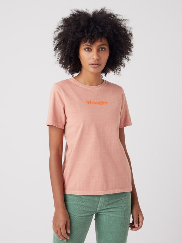 Wrangler Wrangler Koszulka Pomarańczowy