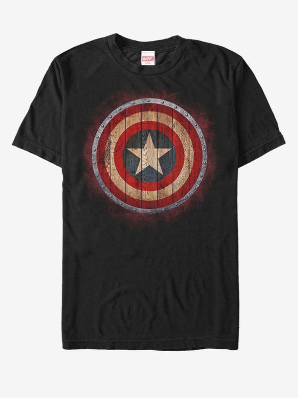 ZOOT.Fan ZOOT.Fan Captain America Shield Marvel Koszulka Czarny