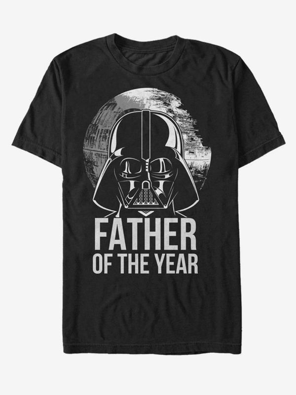 ZOOT.Fan ZOOT.Fan Darth Vader Father Of The Year Star Wars Koszulka Czarny