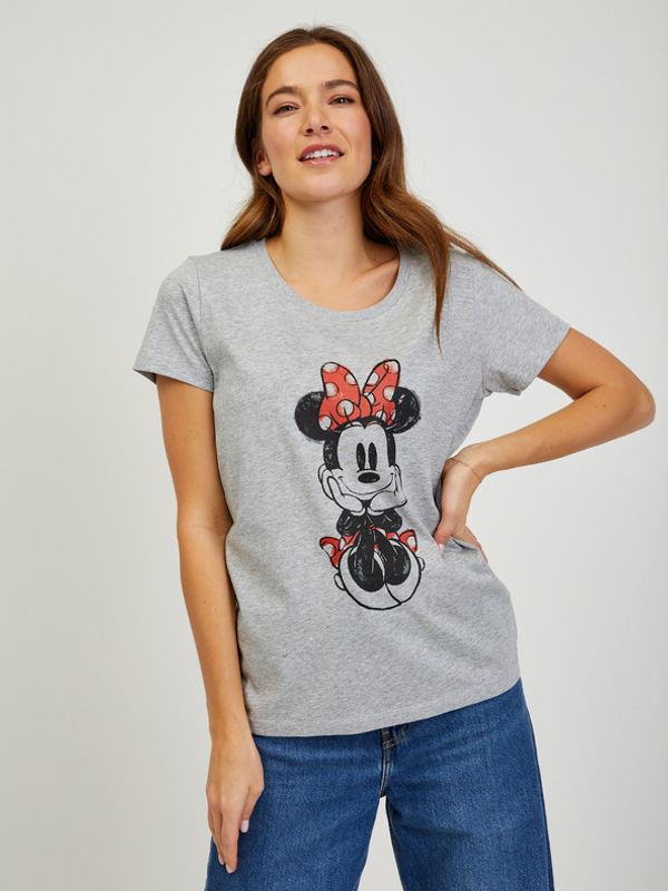 ZOOT.Fan ZOOT.Fan Disney Minnie Mouse Koszulka Szary