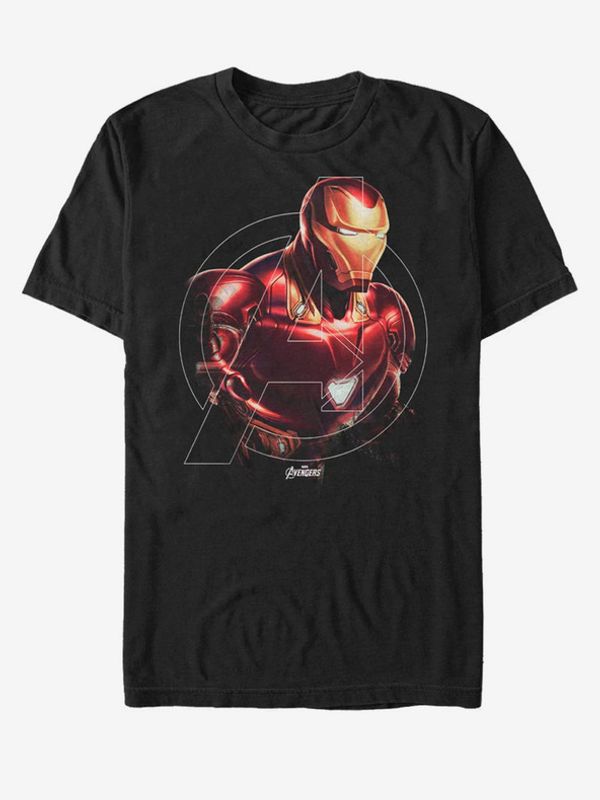 ZOOT.Fan ZOOT.Fan Iron Man Avengers Logo Marvel Koszulka Czarny