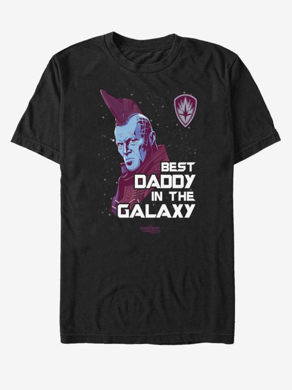 ZOOT.Fan ZOOT.Fan Marvel Best Daddy In The Galaxy Yondu Strážci Galaxie Koszulka Czarny
