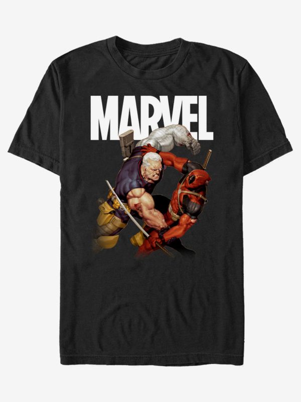 ZOOT.Fan ZOOT.Fan Marvel Deadpool Fight Koszulka Czarny
