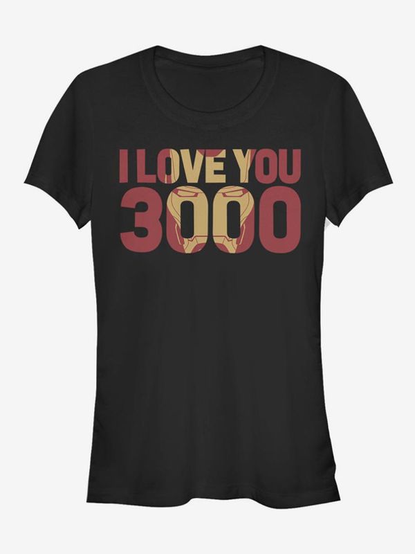 ZOOT.Fan ZOOT.Fan Marvel Iron Man I Love You 3000 Koszulka Czarny
