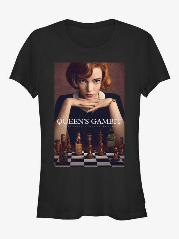 ZOOT.Fan ZOOT.Fan Netflix Beth Harmon Queen's Gambit Koszulka Czarny