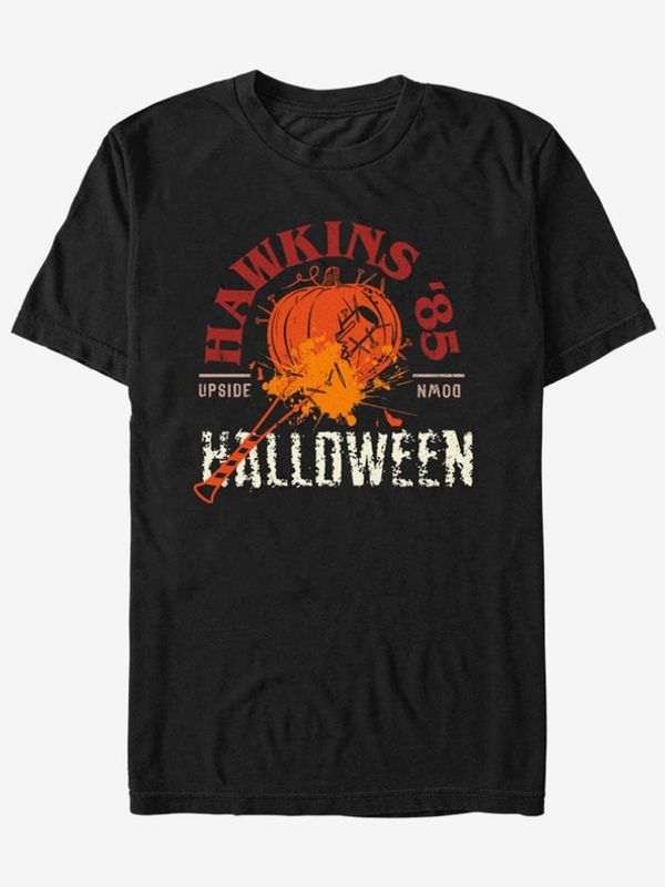 ZOOT.Fan ZOOT.Fan Netflix Hawkins '85 Halloween Stranger Things Koszulka Czarny