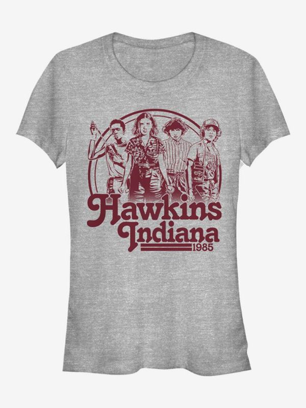 ZOOT.Fan ZOOT.Fan Netflix Hawkins Indiana 1985 Stranger Things Koszulka Szary