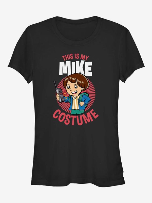 ZOOT.Fan ZOOT.Fan Netflix Kostým Mika Stranger Things Koszulka Czarny