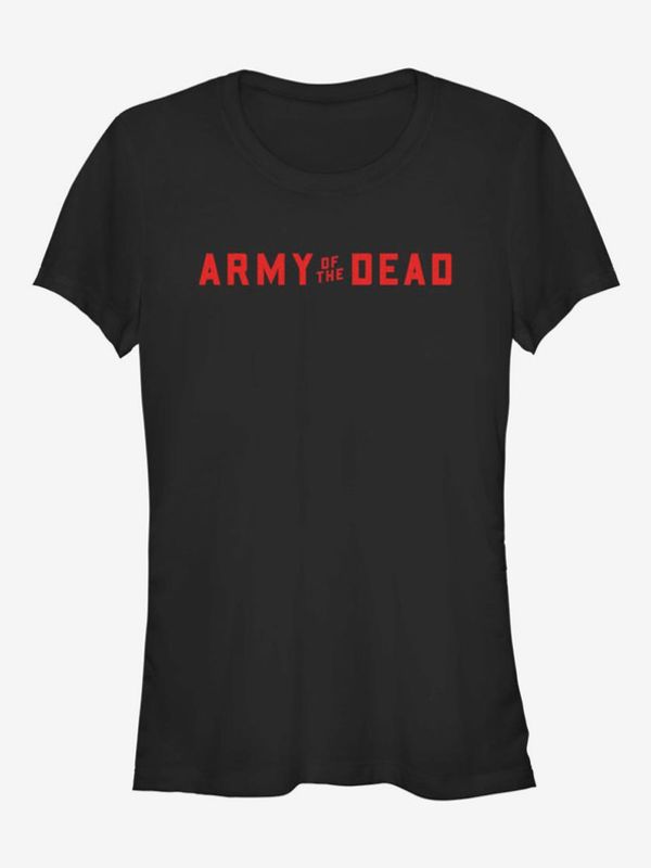 ZOOT.Fan ZOOT.Fan Netflix Red Logo Armáda Mrtvých Koszulka Czarny