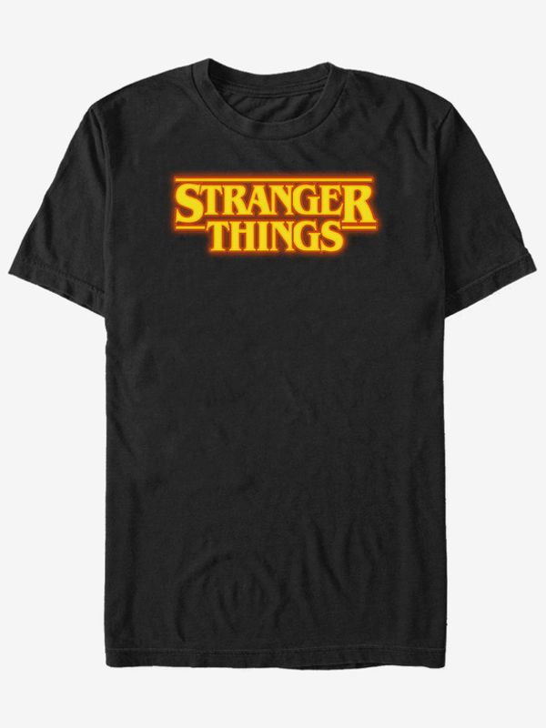 ZOOT.Fan ZOOT.Fan Netflix Stranger Things Logo Koszulka Czarny