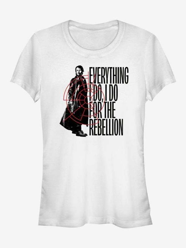 ZOOT.Fan ZOOT.Fan Star Wars Cassian Andor - Everything for the Rebellion Koszulka Biały