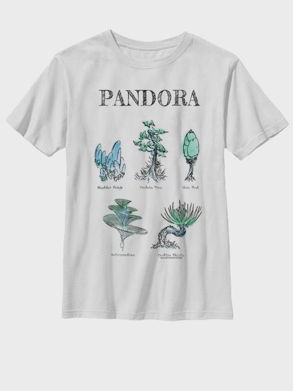 ZOOT.Fan ZOOT.Fan Twentieth Century Fox Pandora Flora Sketches Koszulka dziecięce Biały
