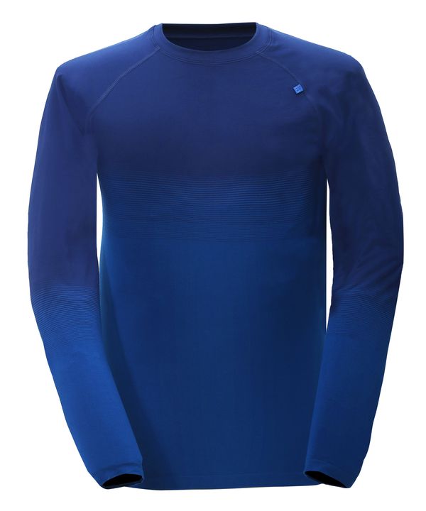2117 FLISBY - Pánské bezešvé  termo triko s dlouhým rukávem, modrá