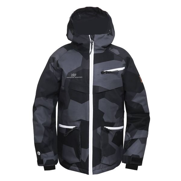 2117 ISFALL - ECO Children's light insulated 2L ski jacket - Black camo