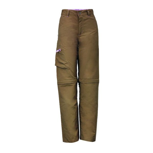2117 KLOTEN - women's trousers with removable zipper brown