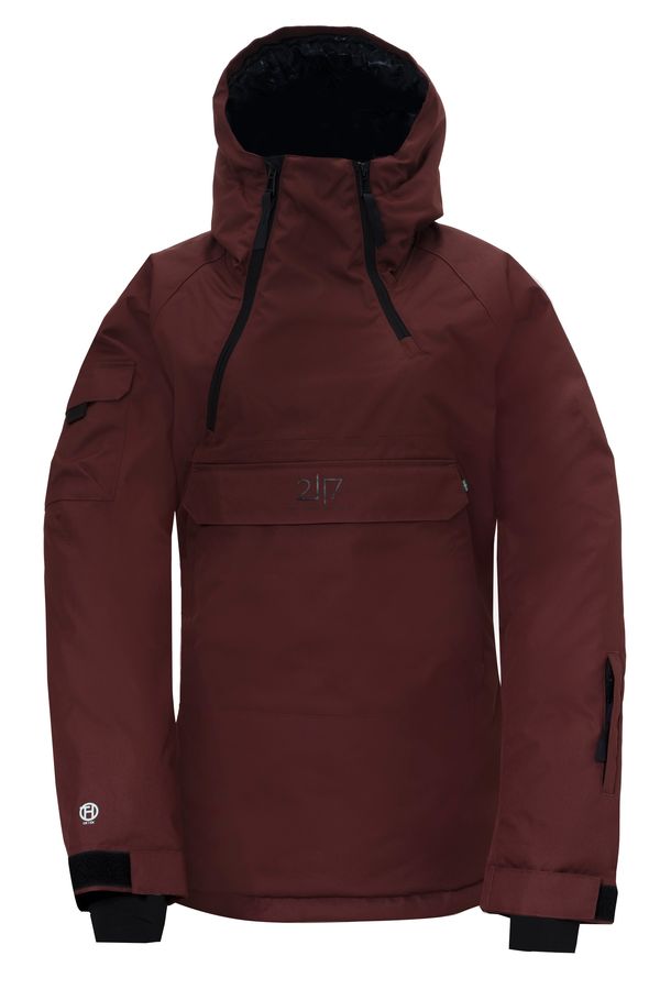 2117 LIDEN - ECO Women's light insulated 2L ski jacket (anorak) - Rum Raisin