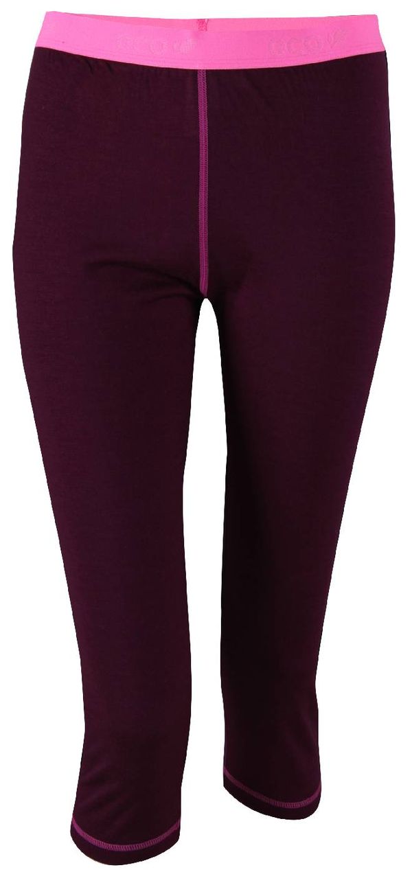 2117 ULLANGER - dámské sp. kalhoty 3/4 (merino vlna), barva fialová