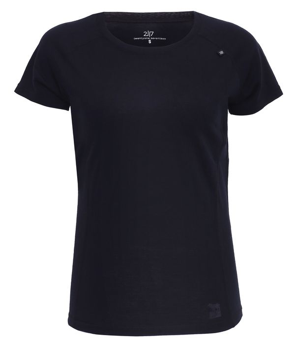 2117 ULLÅNGER- ECO Women's merino wool short-sleeved top, black