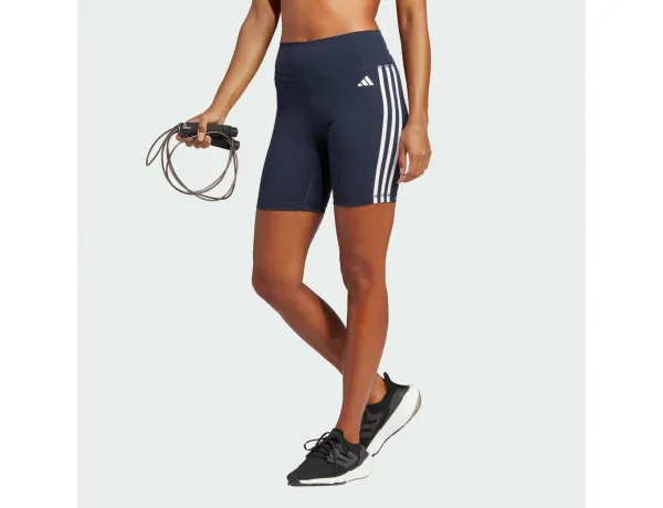 Adidas Adidas Man's Shorts Training Essentials 3-Stripes High Waist Thighs IC8312 Navy Blue