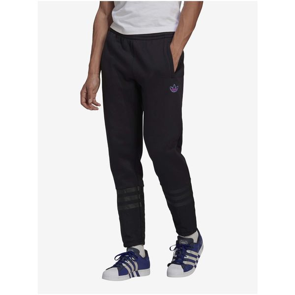 Adidas Black Men's Fleece Sweatpants adidas Originals - Men's
