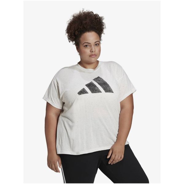 Adidas Cream Women's Annealed T-Shirt adidas Performance - Women