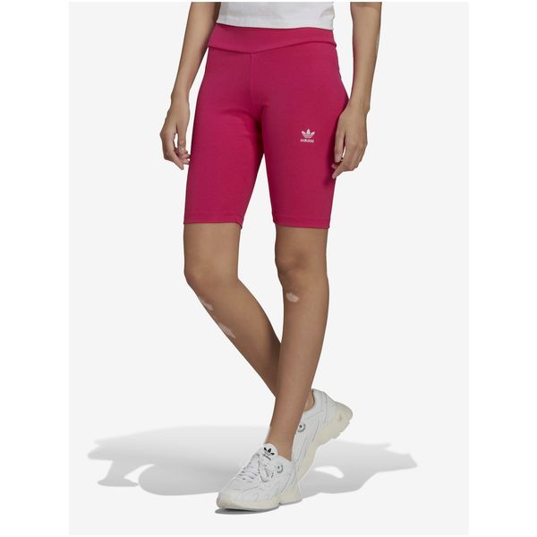Adidas Dark Pink Women's Adidas Originals Sports Shorts - Women