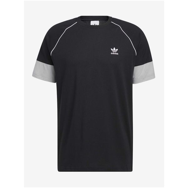 Adidas Grey-Black Men's T-Shirt adidas Originals - Men's