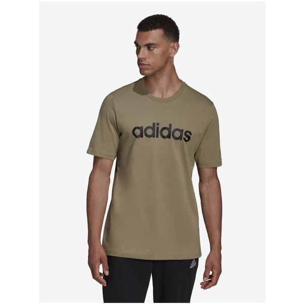 Adidas Khaki Men's T-Shirt adidas Performance - Men's