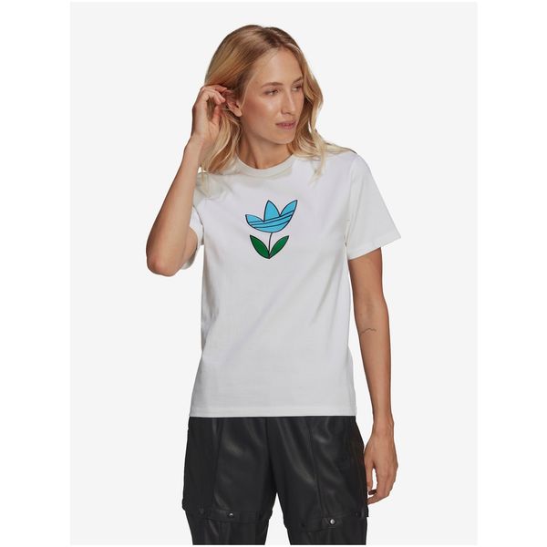 Adidas White Women's T-Shirt adidas Originals - Women