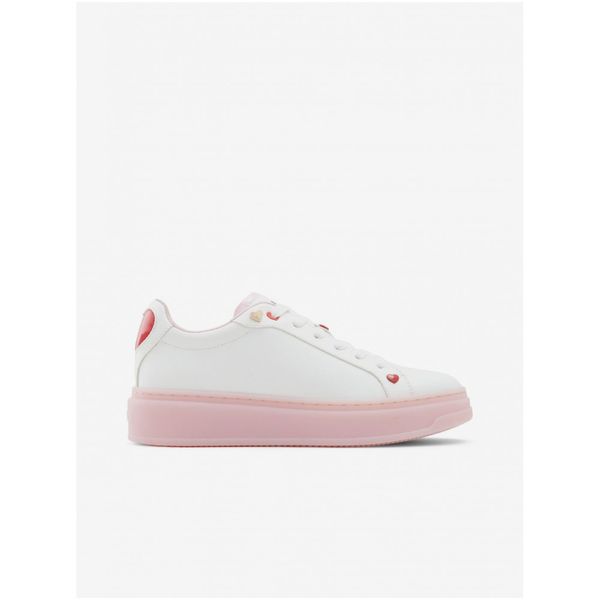 Aldo Pink and white ALDO Rosecloud Womens Sneakers - Women