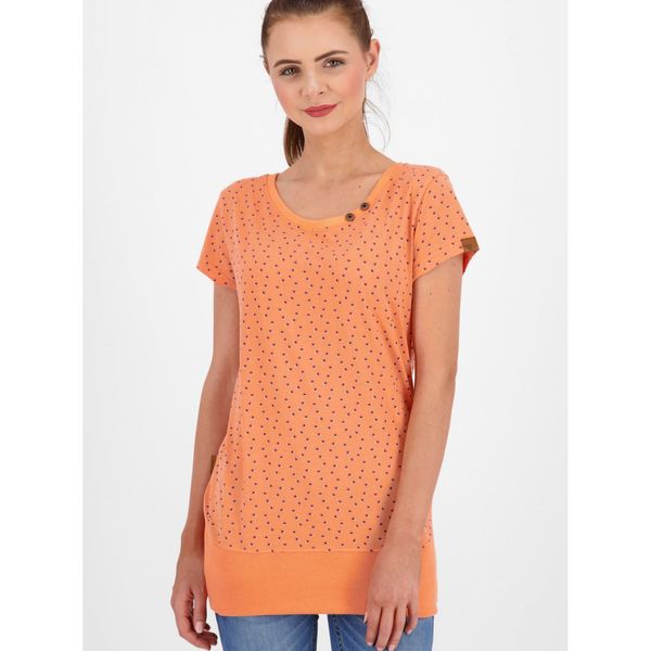ALIFE AND KICKIN Orange Women's Patterned Long T-Shirt Alife and Kickin - Women