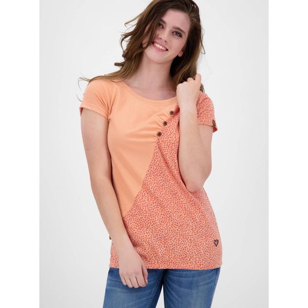 ALIFE AND KICKIN Orange Women's Polka Dot T-Shirt Alife and Kickin
