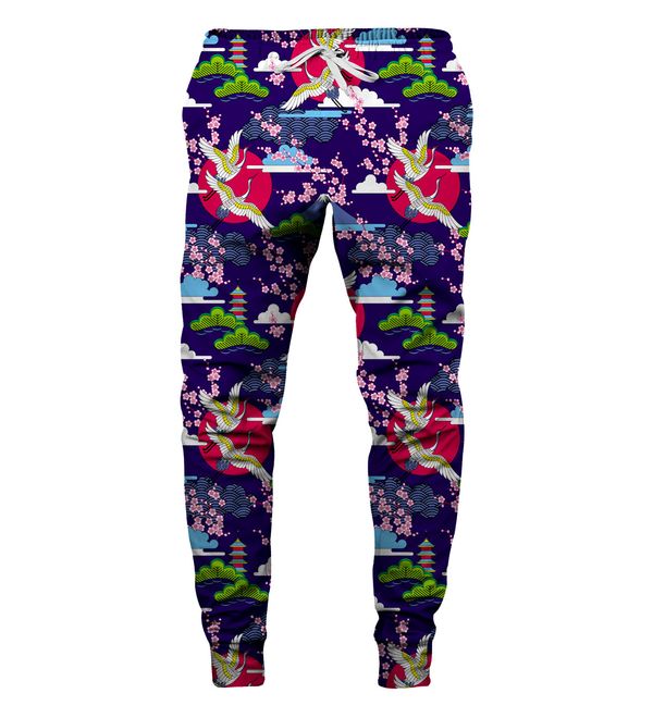 Aloha From Deer Aloha From Deer Unisex's Colorful Cranes Sweatpants SWPN-PC AFD914