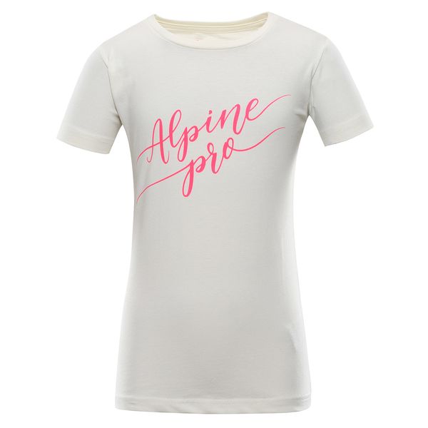 ALPINE PRO Children's cotton T-shirt ALPINE PRO DEWERO crème variant PA