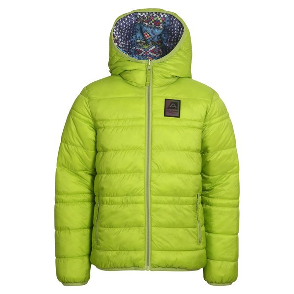 ALPINE PRO Children's double-sided jacket hi-therm ALPINE PRO MICHRO lime green variant PA