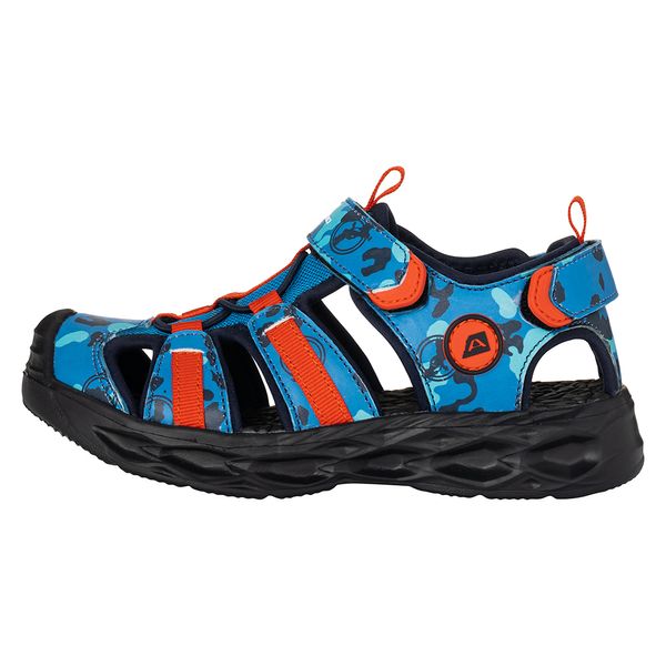 ALPINE PRO Children's sandals with reflective elements ALPINE PRO AVANO BRILLIANT BLUE
