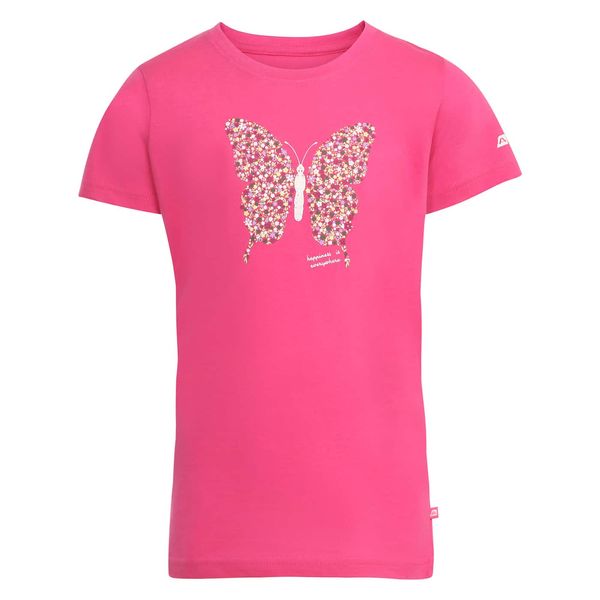 ALPINE PRO Dětské bavlněné tričko ALPINE PRO BADAMO carmine rose varianta pc