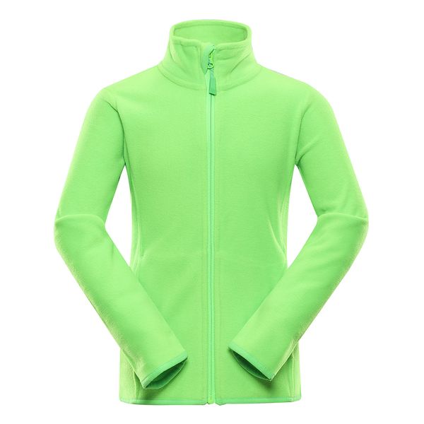 ALPINE PRO Kids fleece sweatshirt ALPINE PRO GARIMO neon green gecko