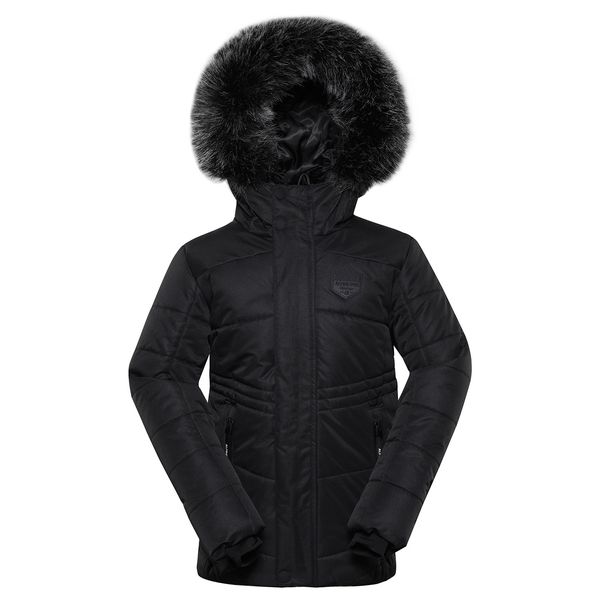 ALPINE PRO Kids jacket with membrane ALPINE PRO MOLIDO black