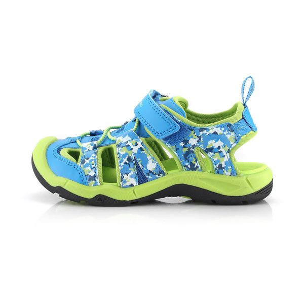 ALPINE PRO Kids outdoor sandals ALPINE PRO GROBO neon atomic blue