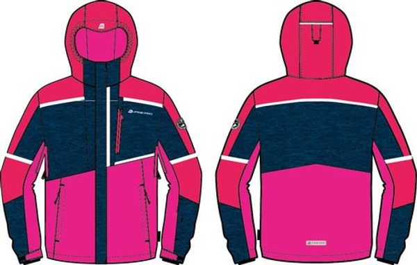 ALPINE PRO Kids ski jacket with membrane ALPINE PRO MELEFO diva pink
