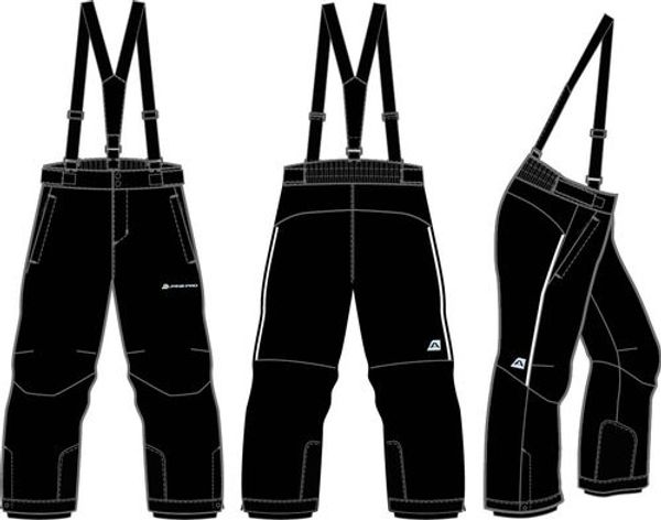 ALPINE PRO Kids ski pants with membrane ALPINE PRO LERMONO black