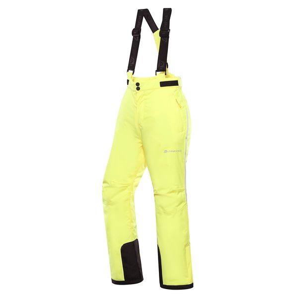ALPINE PRO Kids ski pants with membrane ALPINE PRO LERMONO nano yellow